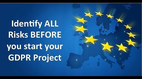 How to identify risks BEFORE you start your GDPR Project.