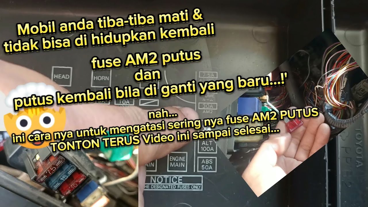 Penyebab fuse AM2 sering putus - YouTube