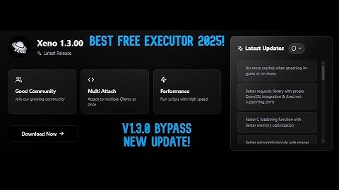 🔥 Xeno Executor v1.3.0a - Best Keyless and Free Roblox Exploit for PC 2025 [New Update] 🔥