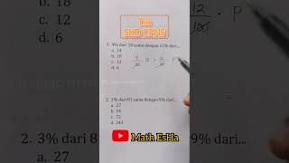 TIU SKD CPNS QUESTIONS CALCULATING BASIC MATHEMATICS PERCENTAGES JOB ENTRANCE TEST PSYCHOLOGICAL ...