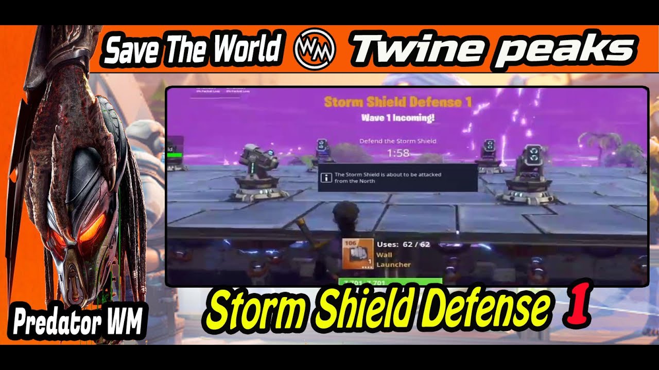 Twine Peaks Storm Shield Defense 1 / Save The World / Fortnite YouTube