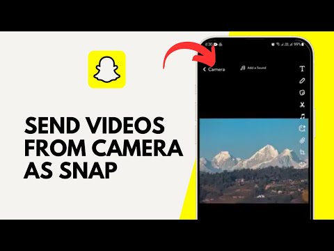 How to Send Videos from Camera Roll as Snap not in Chat