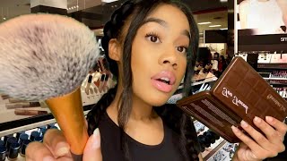 [ASMR] Fast & Aggressive Make-up Application at Sephora(Fast Makeup ASMR)️️