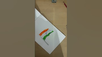 3D Indian flag in notebook | simple Drawing | Colourpencil | #shorts #drawing #subscribe