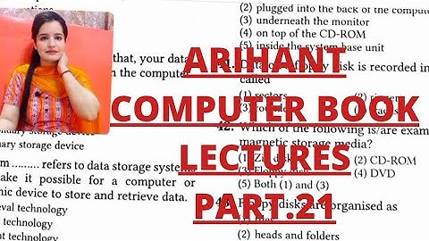 COMPUTER ARIHANT BOOK LECTURES I COMPUTER MEMORY MCQ I PART.21 I JKSSB EXAMS I