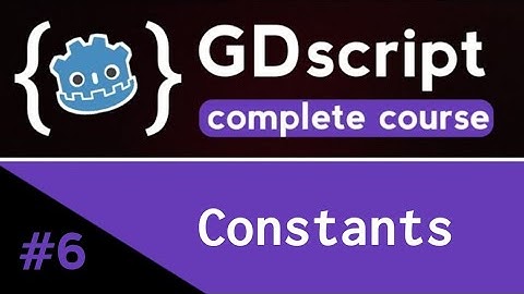 ✅Constants | GDscript complete course (Beginner to Advanced) | Ep 6