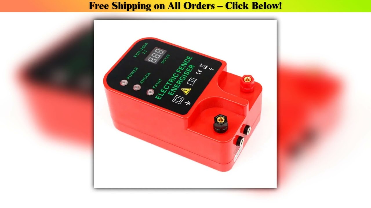 10km Farm Electric Poultry Equipments Portable Power Solar Panel Electric Fence Energizer Metal