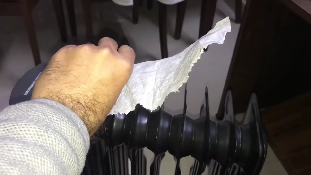 How to dry clothes in Sunflame 8 Fin Oil filled Radiator heater