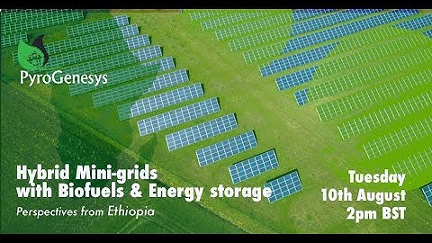 Hybrid mini-grids with Biofuels & Energy storage / Perspectives from Ethiopia / Webinar 10th August