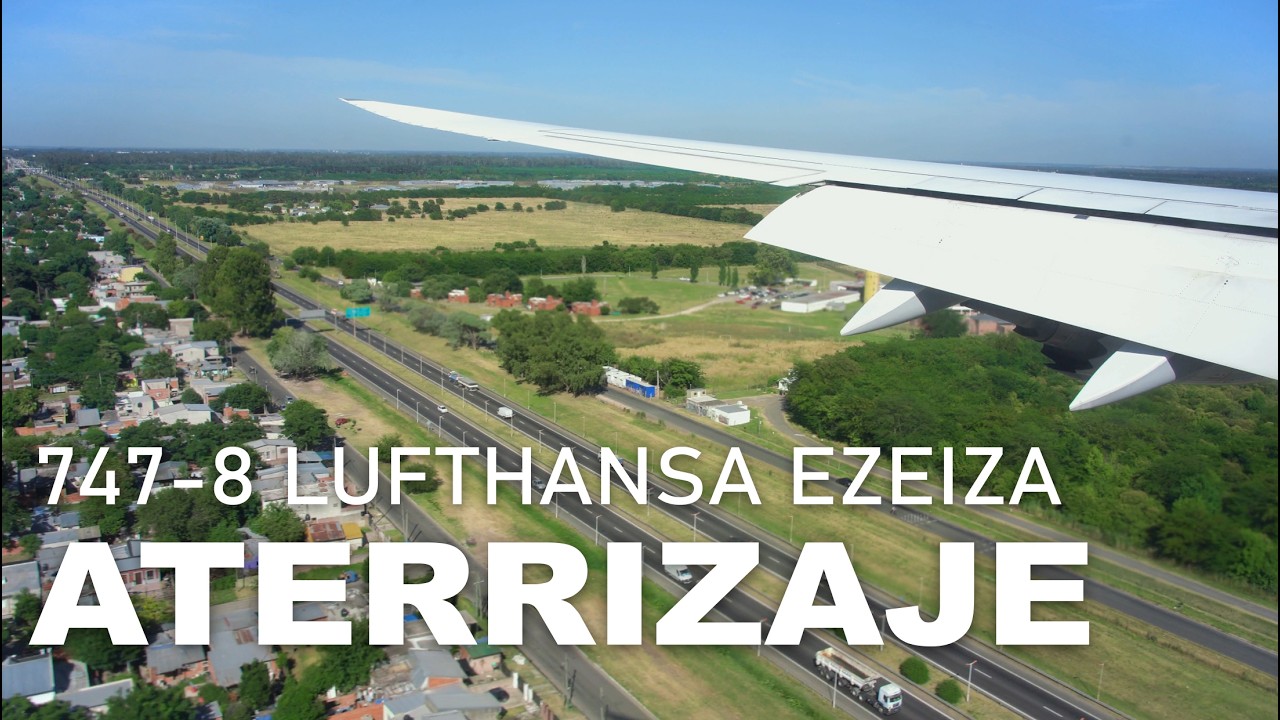 Aterrizaje Lufthansa LH511 en Ezeiza 06-01-2026.