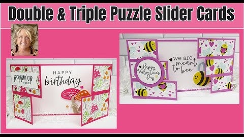 🔴Double & Triple Puzzle Slider Fun Fold Cards