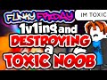 1v1ing And DESTROYING A TOXIC NOOB On Funky Friday...