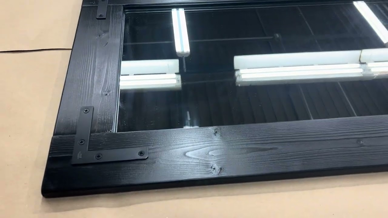 Black Mirror – Bathroom Mirror – Wall Mirror – Rustic / Modern / Industrial – Handmade in Illinois