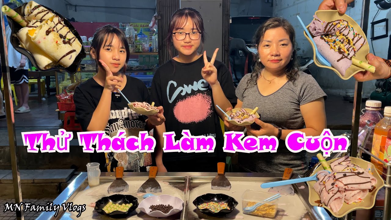 THỬ THÁCH KEM CUỘN | Hồng Anh Làm Trọng Tài Xem Thùy Giang và Mẹ Loan Ai Là Người Thắng Cuộc