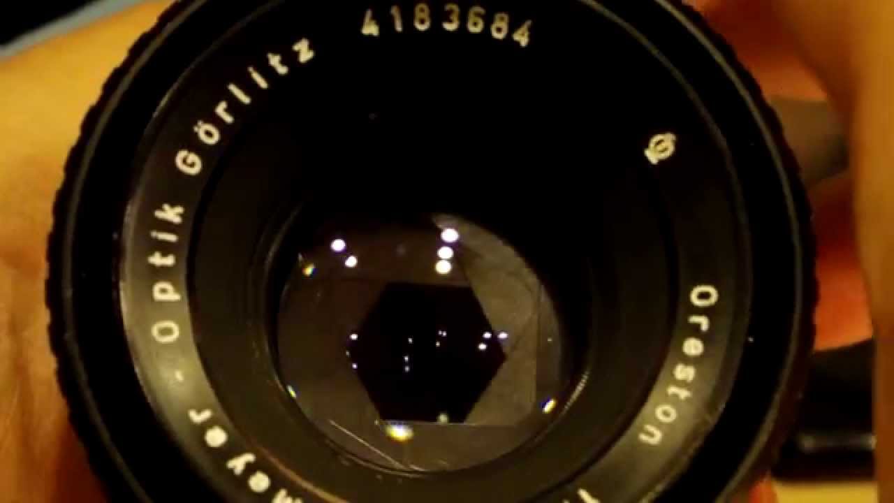 Meyer-Optik Oreston 1.8/50 Aperture