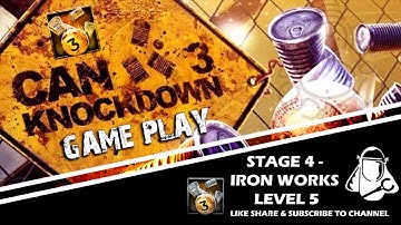 Can knockdown 3 Gameplay Walkthrough | Ironworks - Level 5 | (Android/iOS) No Commentary #shorts