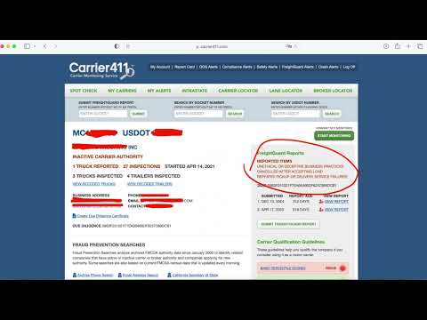 美国卡车broker：2.毁掉很多卡车公司的carrier 411