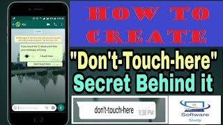 How To Create "don't-touch-here" WhatsApp (2018) Crash Message screenshot 5
