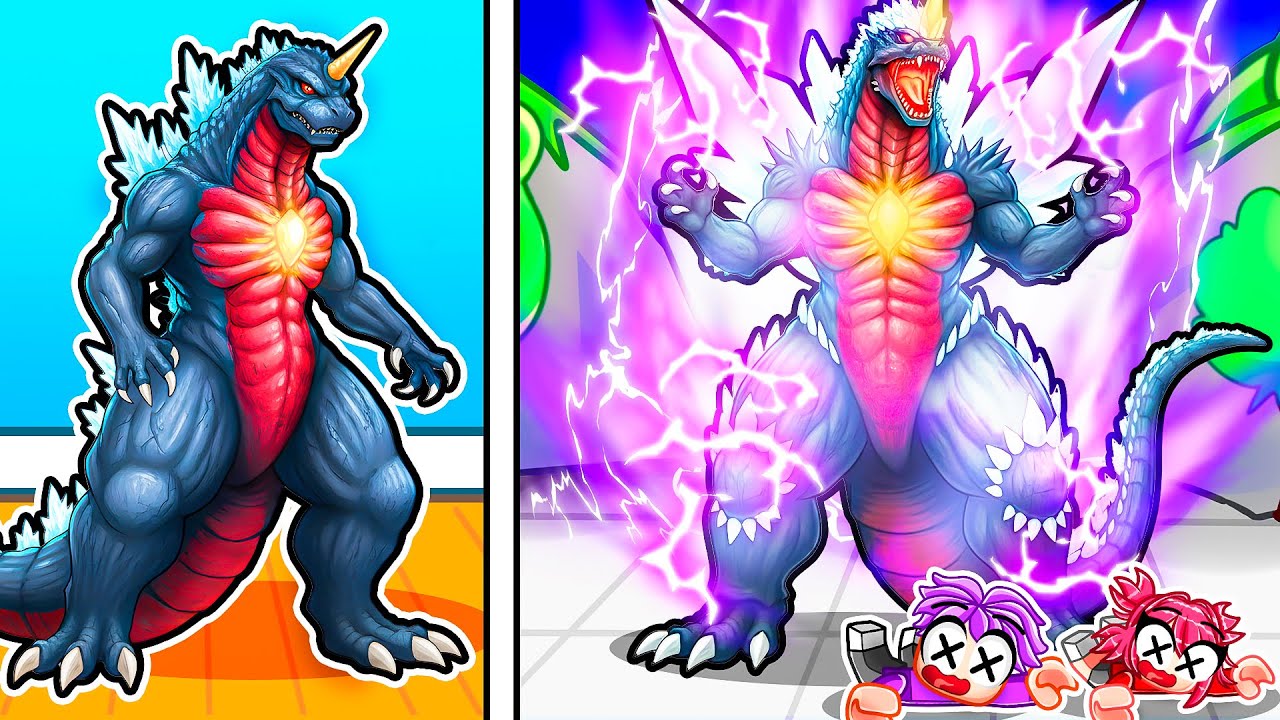 Рождение ЭВОЛЮЦИОНИРУЮЩЕГО ГОДЗИЛЛЫ в Roblox Strongest Battlegrounds!