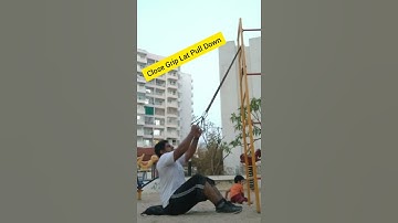 Close Grip Lat Pull Down With Resistance Band #resistancebandworkout