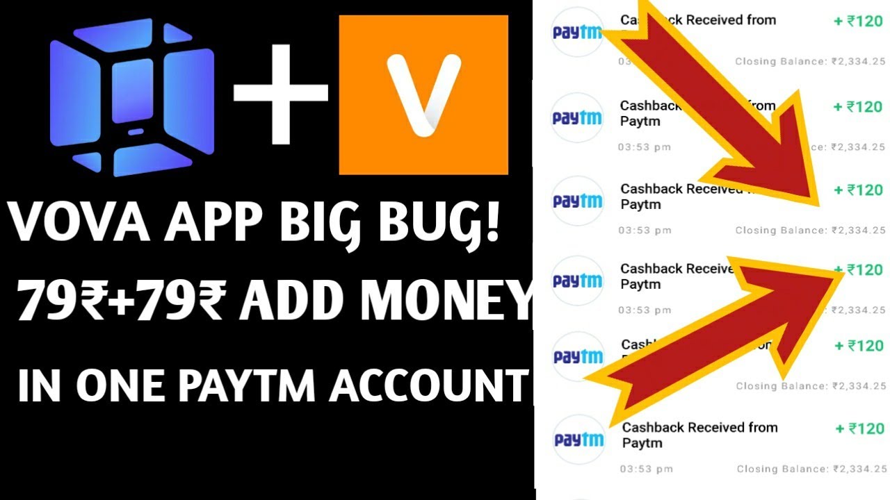 UNLIMITED TRICK! 79₹+79₹ ADD MONEY TRICK! VOVA APP OTP BYPASS REFER TRICK