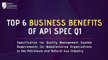 Top 6 Business Benefits of API Spec Q1