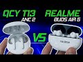 MELHORES FONES POR R$200 | QCY T13 ANC 2 vs Realme Buds Air 5