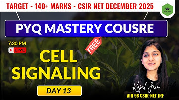 🔥Unit- 4 CELL SIGNALING | PYQ Session- 12 | CSIR NET Life Sciences DECEMBER 2025 🔥
