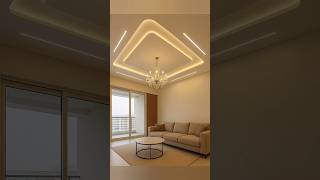 🔥 Modern POP Ceiling Design 🔥 | Luxury Living Room Goals #shorts #shortsfeed #home #interiordesign