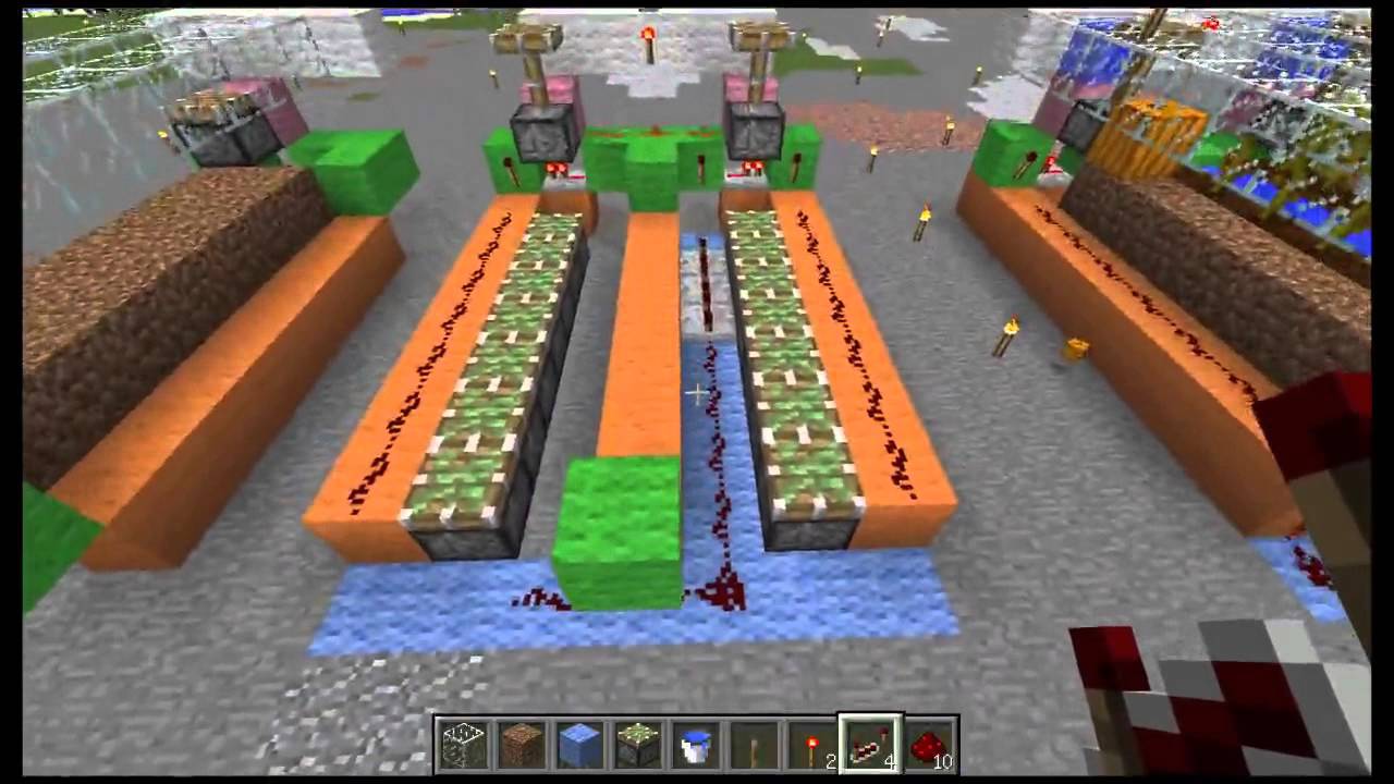 Minecraft 低コストカボチャ自動回収機 Youtube