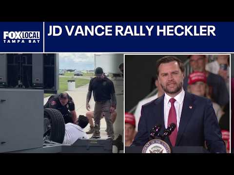 Florida House candidate heckles JD Vance at Lakeland rally