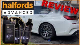 HALFORDS NEW ADVANCED CAR CLEANING RANGE REVIEW WASH AND PROTECT