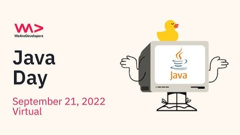 WeAreDevelopers Live - Java Day