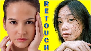 Face retouching | pimple removal | high-end skin softening