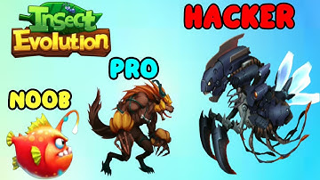 NOOB vs PRO vs HACKER in Insect Evolution part 1