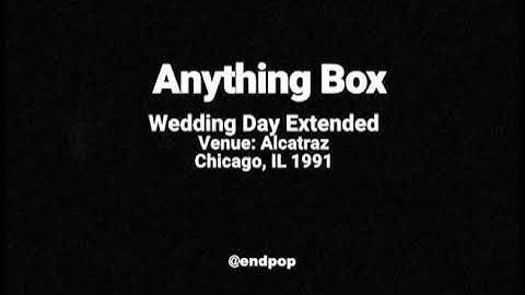 Anything Box | Wedding Day Extended | #Live from #Alcatrazz #Chicago #1990s #synthpop #newwave #Abox