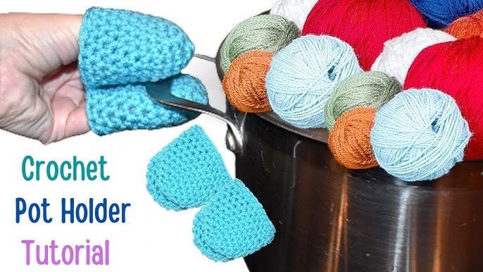 Easy Crochet Cast Iron Skillet Handle Cover Pattern