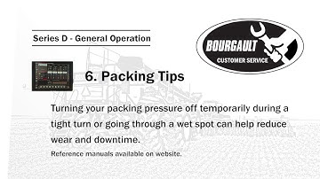 Section D.6 - Packing Pressure Tips with Bourgault X35 Apollo