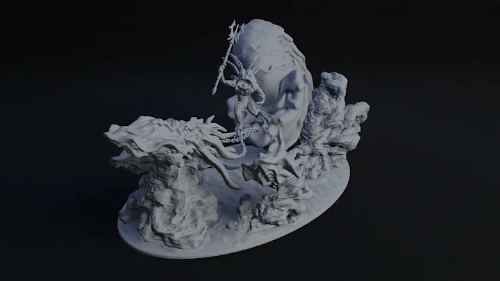 Kuo-Toa Chariot sculpted in zbrush