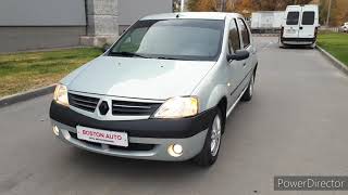 Renault Logan, 2006г. 1,6МТ (87л.с.) , видеообзор от Юрия Грошева, автосалон Boston HD 720p