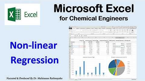 Microsoft Excel for Chemical Engineers 06 - Nonlinear Regression and Least Square Method
