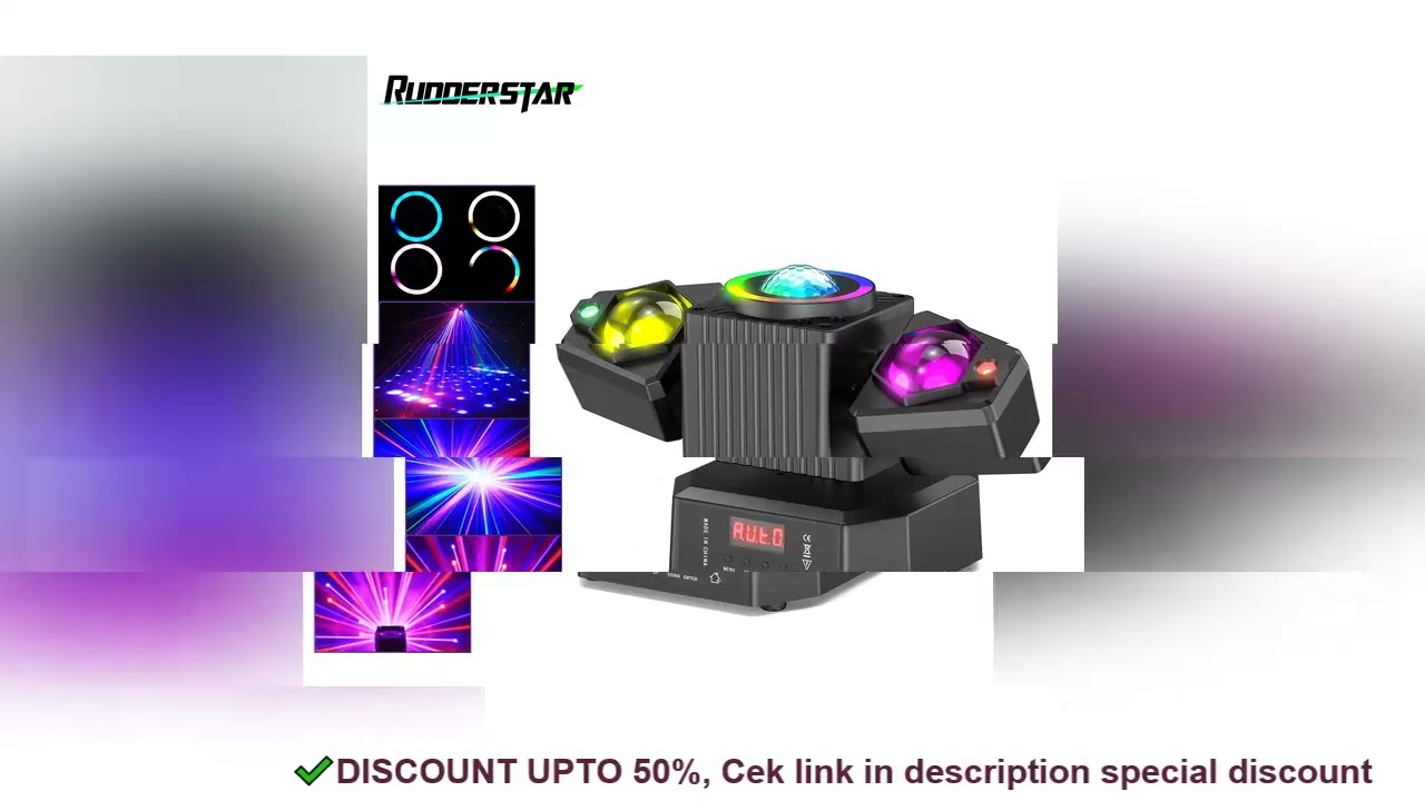 65W Two-armed RGBW 4IN1 LED Effect Lighting Remote Control Stage Lighting Effect Projector for DJ Pa