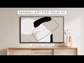 Tv art screensaver minimal line art  abstract art tv background  4k