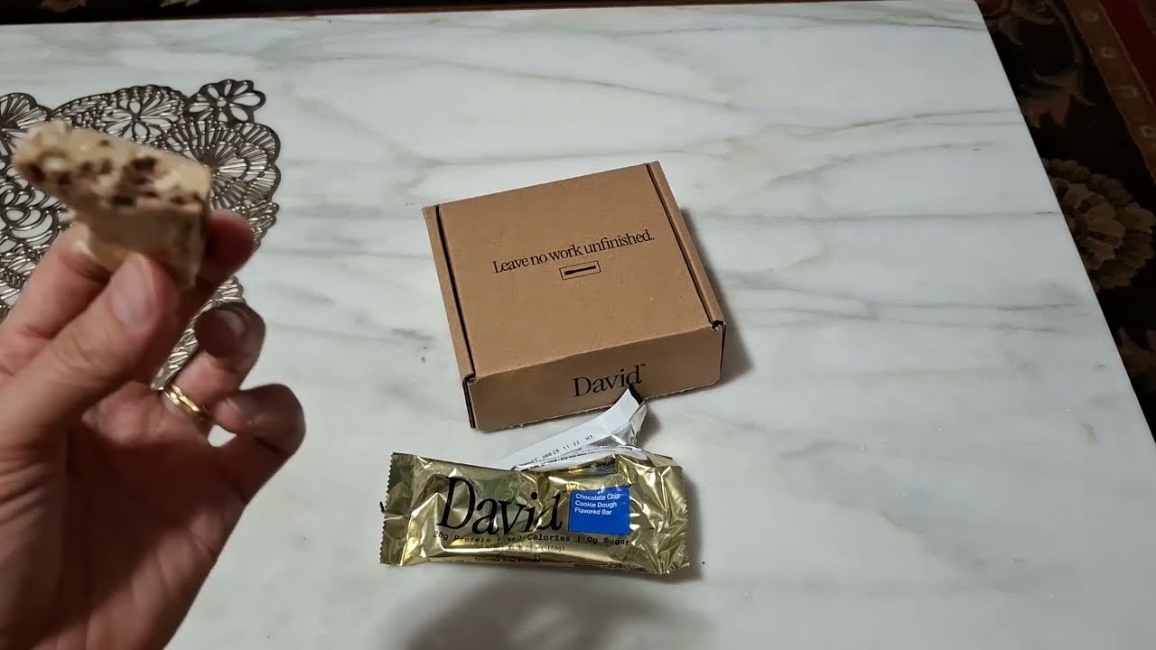 Game Nexus Snack Review David Chocolate Chip Cookie Dough Flavored Protein Bar Builder High