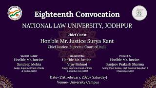 Eighteenth Convocation - 21st February 2026