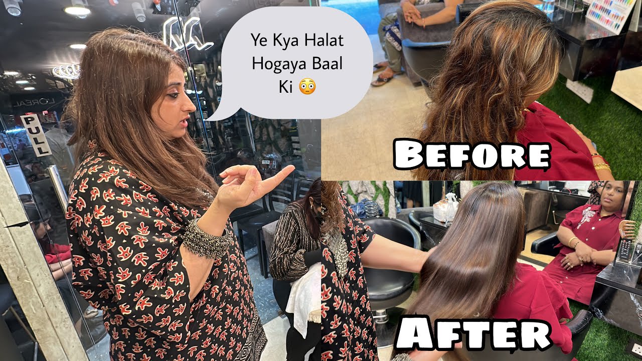 Ye Kya halat Kar Liye Afroz Appa Baal Ki 😳 Bossin Salon Vlog ️