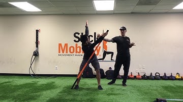 Monkey Hang Stretches for Upper Body Mobility  - Stick Mobility Exercises