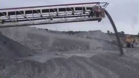 TS 542 Radial Telescopic Automatically stockpiling road base from Fixed Plant