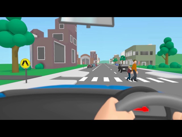 Child Learns Cross Road Pedestrian Crossing Traffic Rules Children