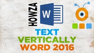 How to Type Text Vertically in Word 2016